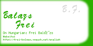 balazs frei business card